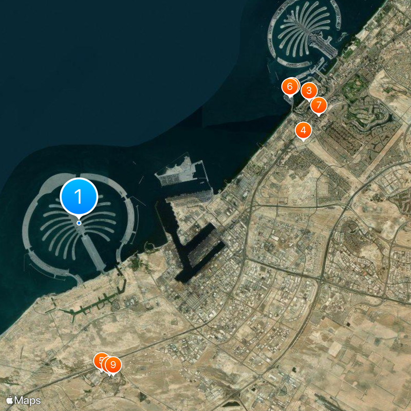 Palm Jebel Ali Map