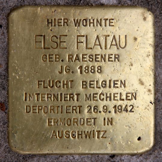 Stolperstein em memória de Else Flatau