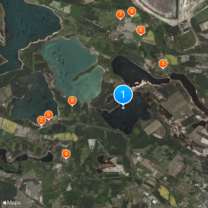 Lausitzer Seenland Map