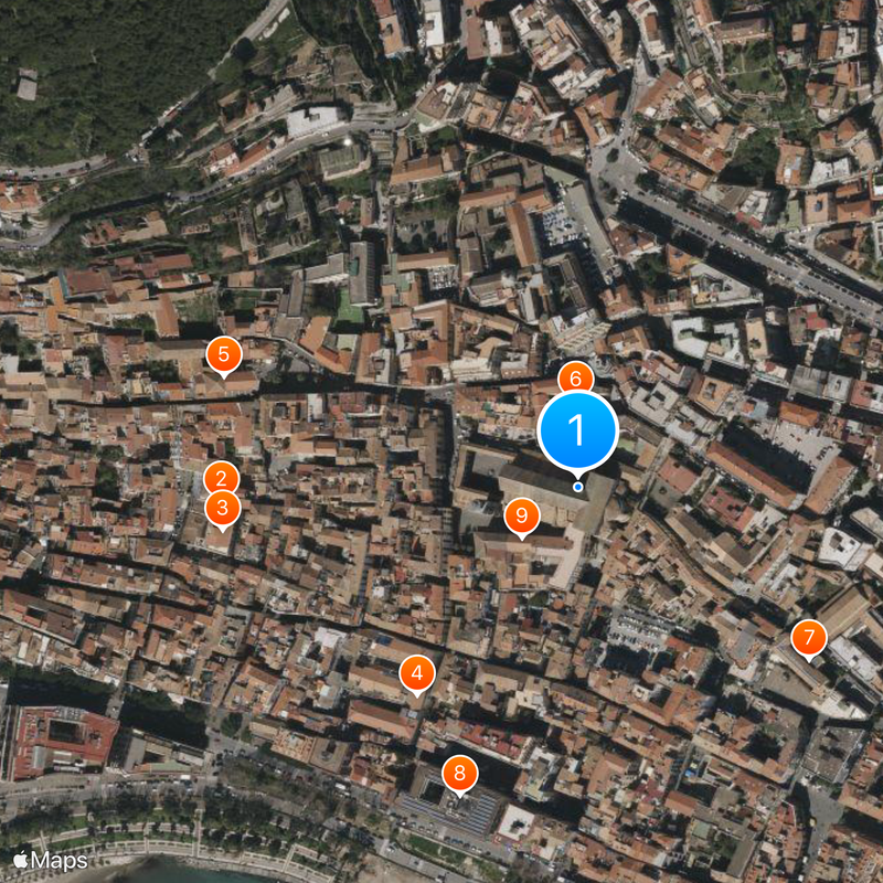 Salerno Cathedral Map