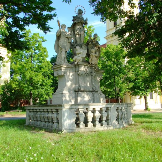 Sousoší Immaculaty s jezuitskými světci