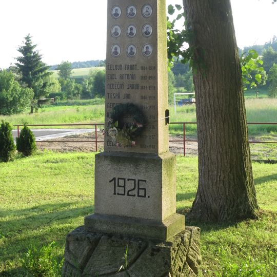 Památník obětem 1. sv. války v Bačkovicích