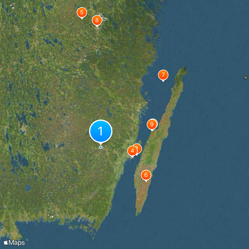Contea di Kalmar Mappa
