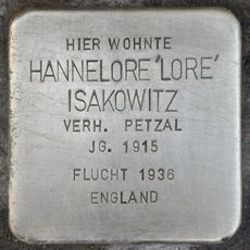 Stolperstein dedicated to Hannelore Isakowitz