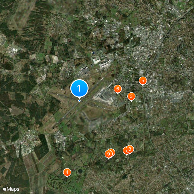 Bordeaux–Mérignac Airport Map