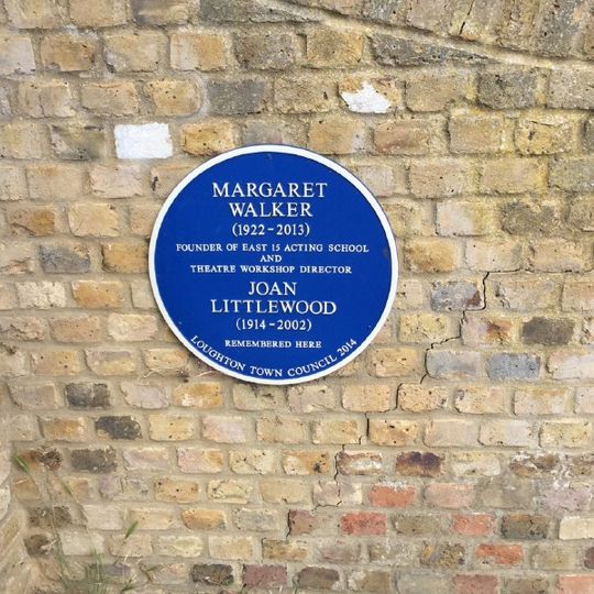 Margaret Walker founder of the East 15 Acting School and theatre workshop director Joan Littlewood remembered here