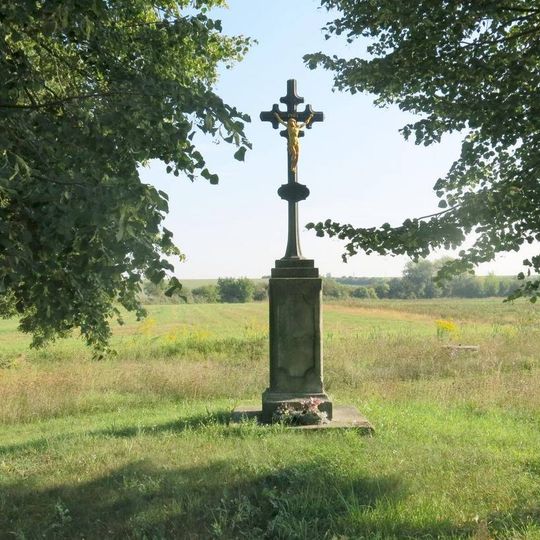 Kříž u rybníku Holaňák v Lysé nad Labem