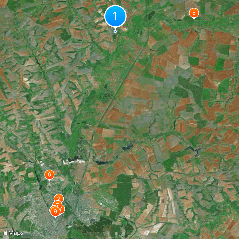 Korennaja pustyn' Map