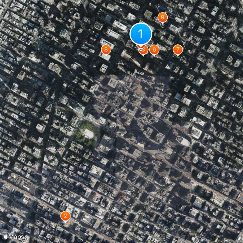 Top of the Rock Mapa