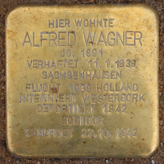 Stolperstein em memória de Alfred Wagner