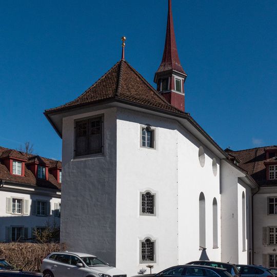 Sentispital mit Kirche St. Jakob