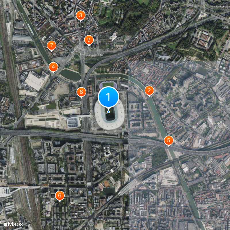 Stade de France Mapa