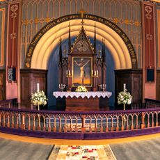 Altar of Lutheran church in Jaunpiebalga
