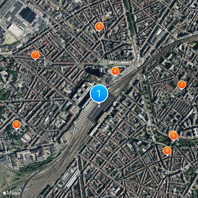 Société nationale des chemins de fer belges Carte