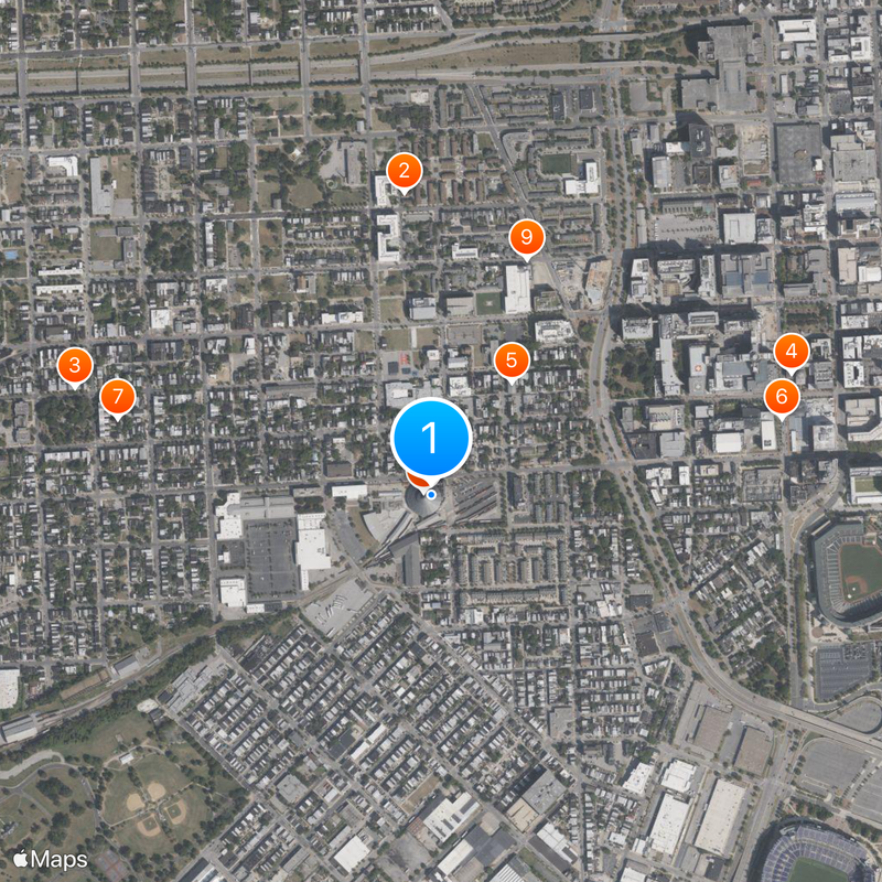 B&O Railroad Museum Map