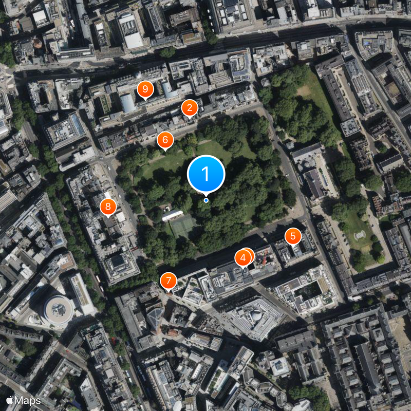 Lincoln's Inn Fields Map