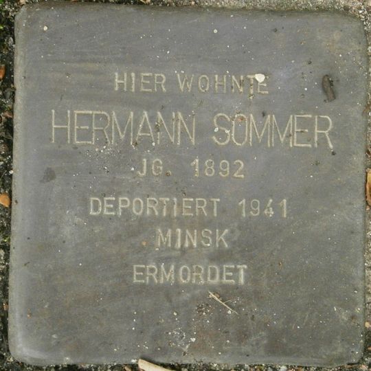 Stolperstein en memoria de Hermann Sommer