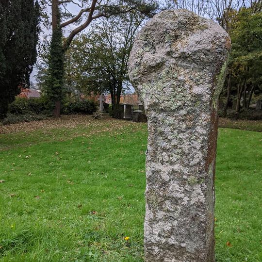 Stone Cross In Cemetery Immediately West Of Berry Tower