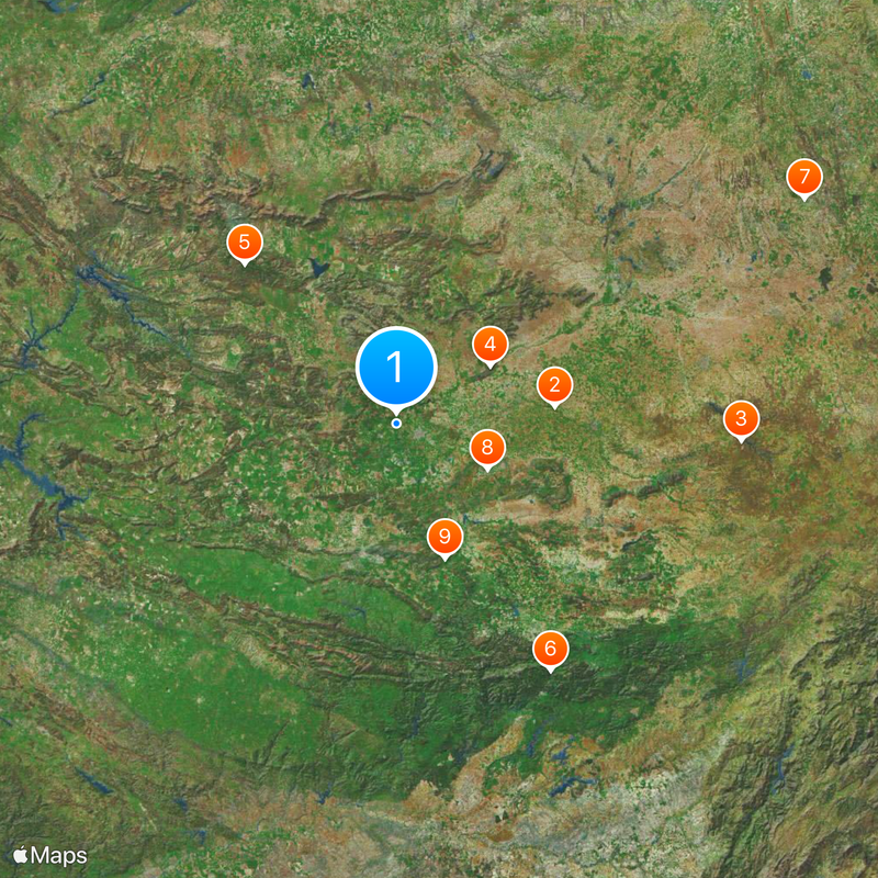 Provinz Ciudad Real Karte