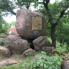 Goethův pomník v parku v Horské ulici v Trnovanech