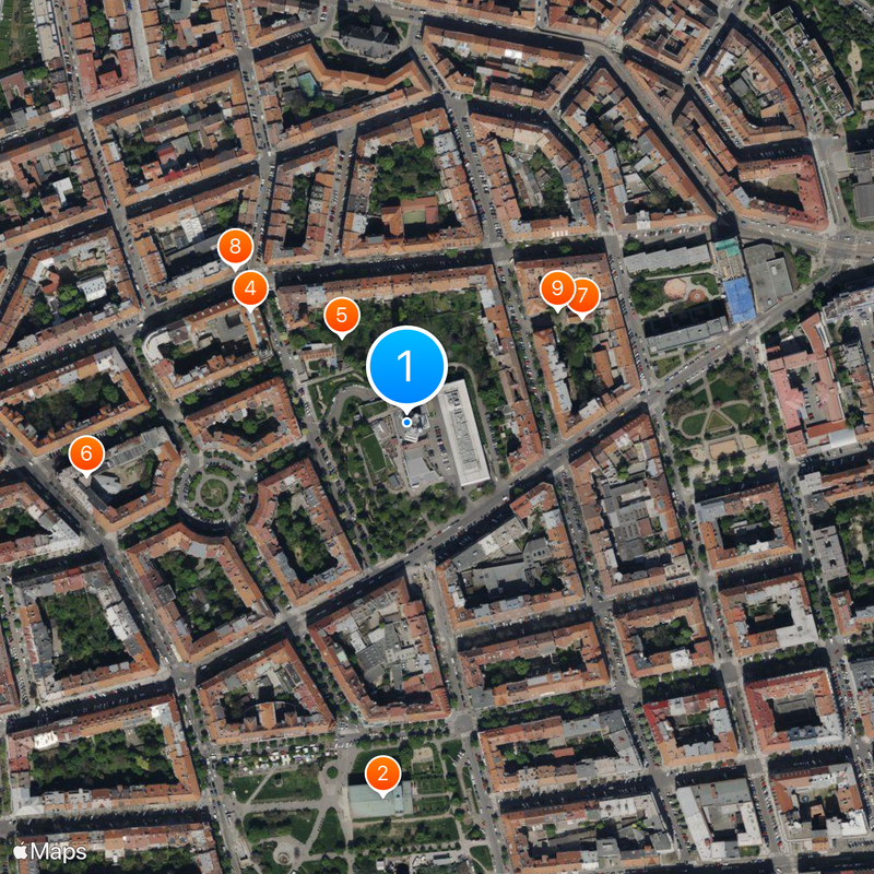 Žižkov Television Tower Map