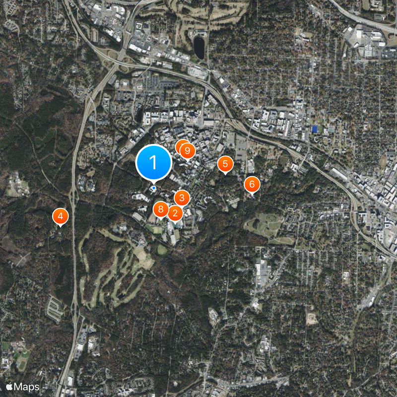 Duke University School of Law Map