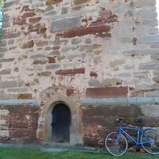 Pamětní deska na zvonici u kostela svatého Václava v Přistoupimi