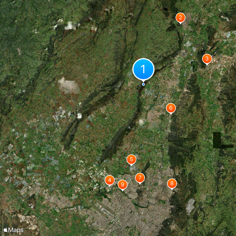 Colombian Family Welfare Institute Mappa