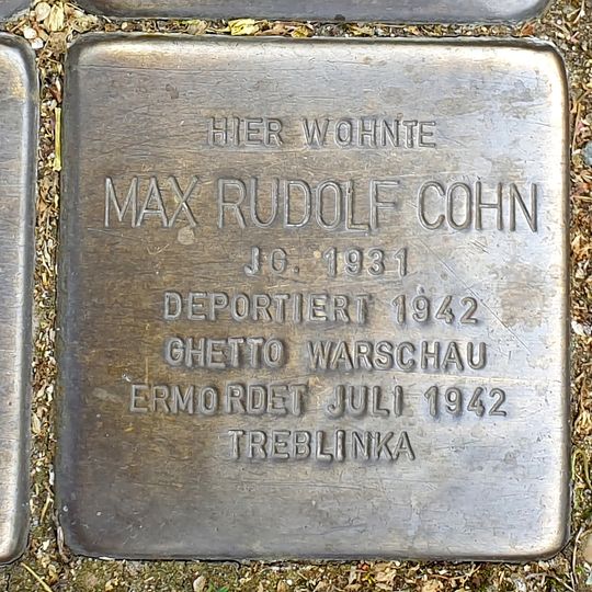 Stolperstein em memória de Max Rudolf Cohn
