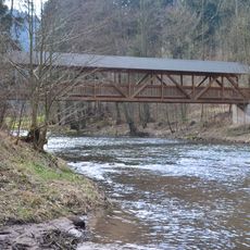 Krytá lávka přes Metuji pod Lipím