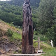 Statue de Marie en bois, 6m