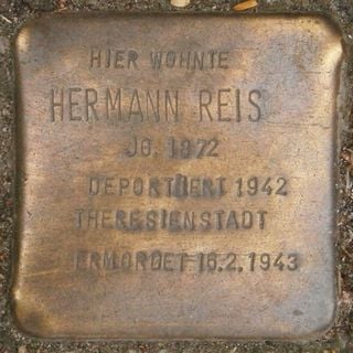Stolperstein dedicated to Hermann Reis