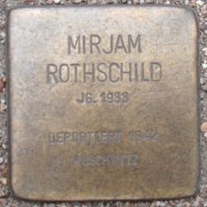Stolperstein dedicated to Mirjam Rothschild