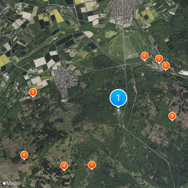 Saalburg Roman Fort Mapa