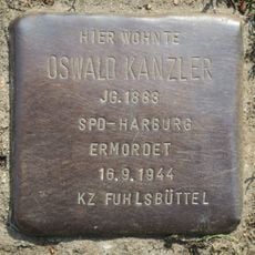Stolperstein dedicated to Oswald Kanzler