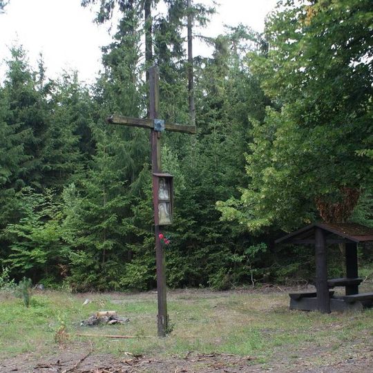 Boží muka na rozcestí "U křížku" severně od Kdyně