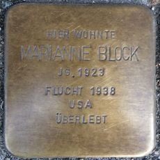 Stolperstein en memoria de Marianne Block