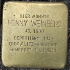 Stolperstein dedicated to Henny Weinberg