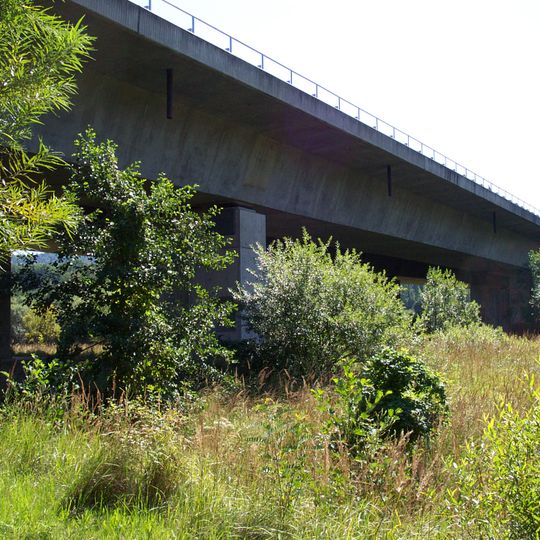 Most dálnice D5 přes údolí Klabavy u Rokycan