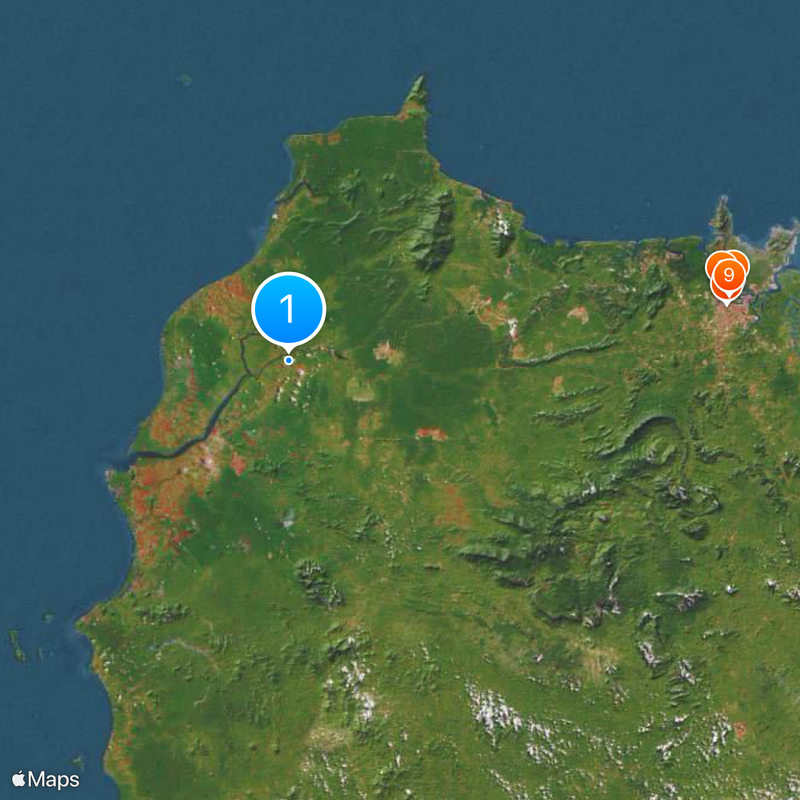 Reggenza di Sambas Mappa