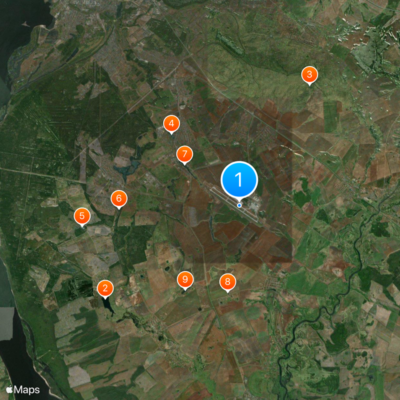 Kazan International Airport Map
