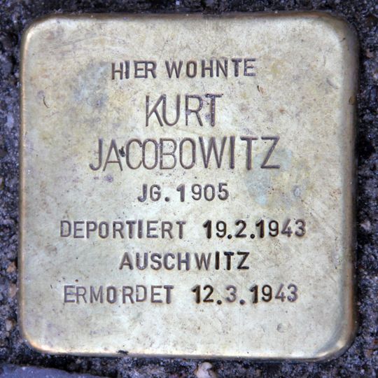 Stolperstein für Kurt Jacobowitz