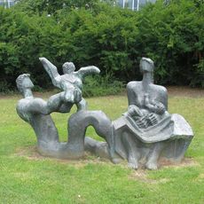 Socha Rodina v parku Severní Terasa v Ústí nad Labem