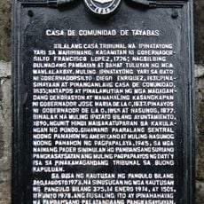Casa de Comunidad de Tayabas historical marker