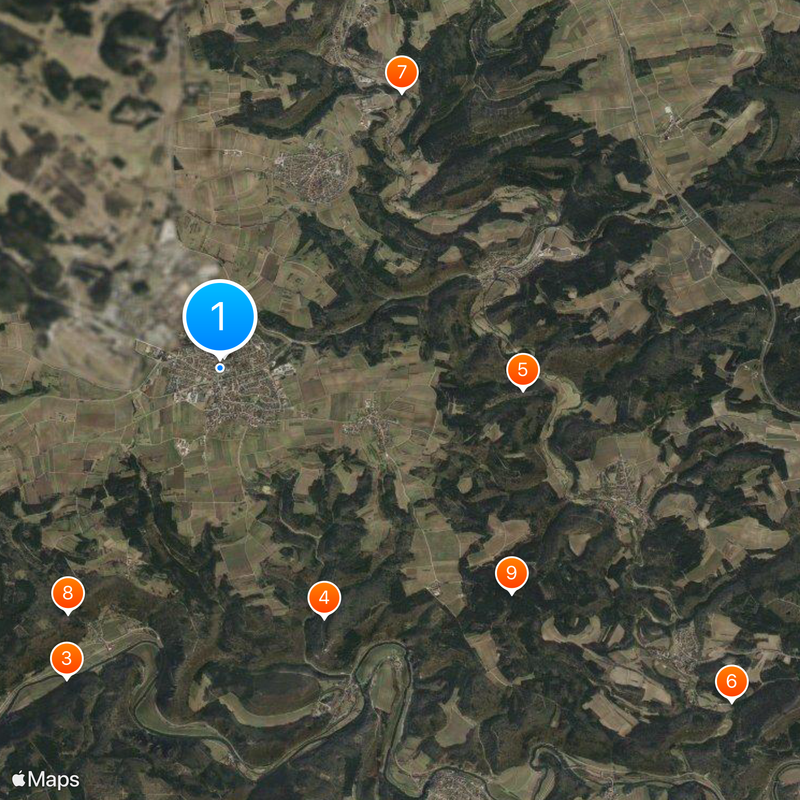 Stetten am kalten Markt Map