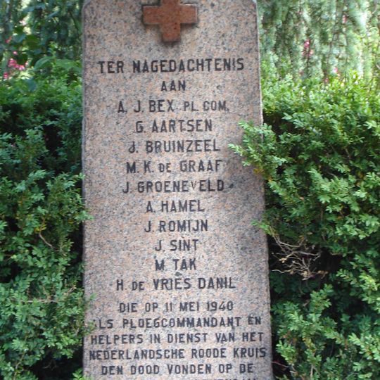 Gedenksteen van het Rode Kruis