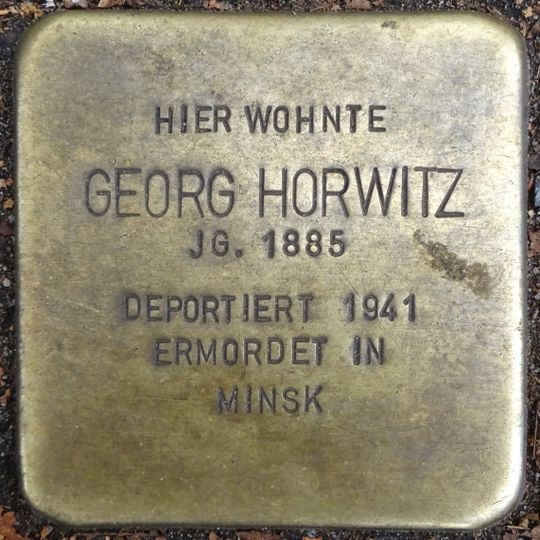 Stolperstein dedicated to Georg Horwitz