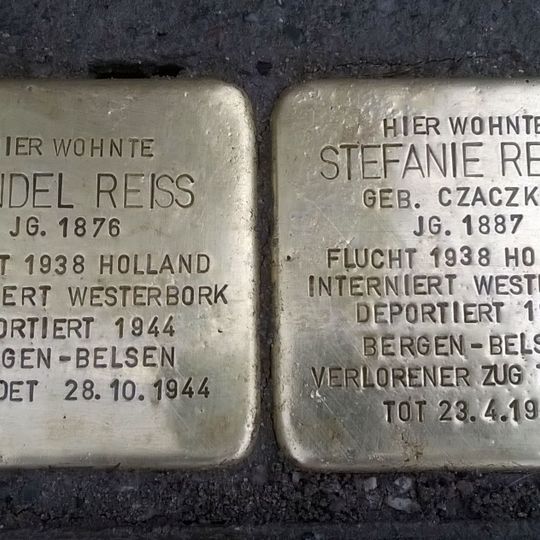 Stolperstein en memoria de Stefanie Reiss