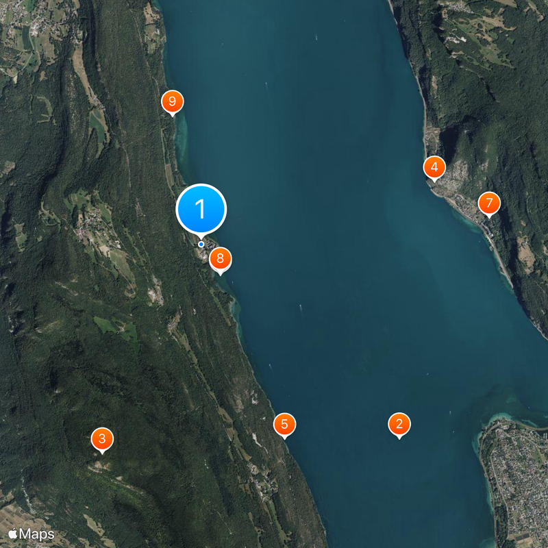 Hautecombe Abbey Map