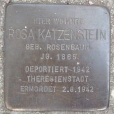 Stolperstein dedicated to Rosa Katzenstein